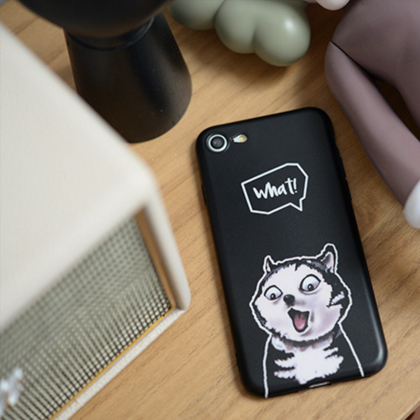 Phone case cute funny husky dog bla..