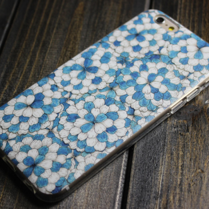 Phone Cases Blue Blossom Awesome For Girls..