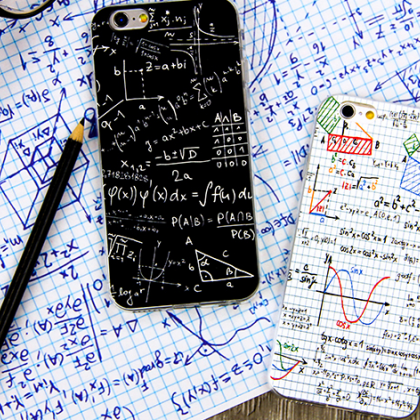 Black Mathematics Study Funny Phone Case..