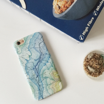 Phone cases fashion blue travel map..