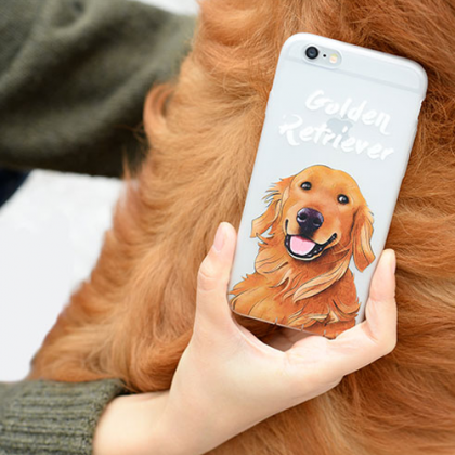 Phone case cute Golden Retriever do..