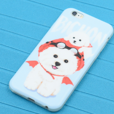 Phone case cute blue puppy Bichon Frise funny animal for girls iphone6/6s/6plus /6splus cases covers accessories smart phone cases phone skins