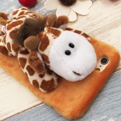 cute plush Animal Stand Giraffe iphone6,iphone6s, iphone6plus,iphone6splus cases covers accessories smart phone cases phone skins