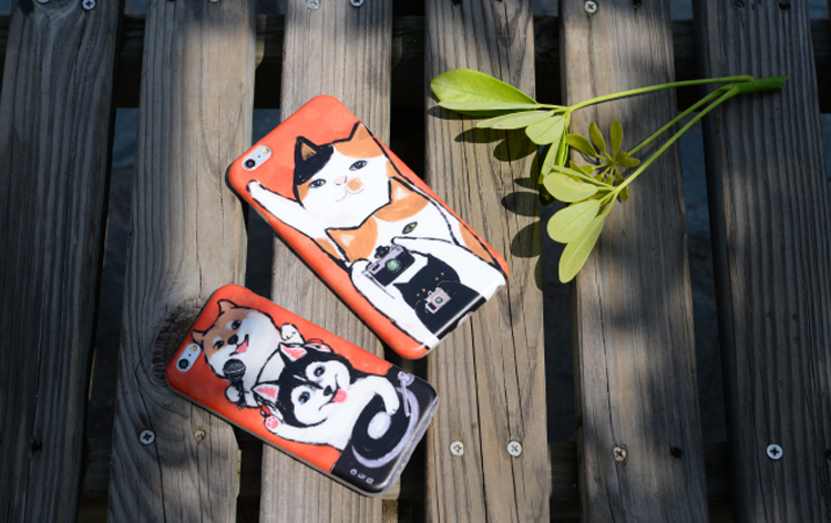 Hone Case Awesome Puppy Funny Shiba Inu Blue Eyes Husky Dog Black Cats Animal Cute Iphone6/6s/6plus/6splus Cases Covers Accessories Smart Phone