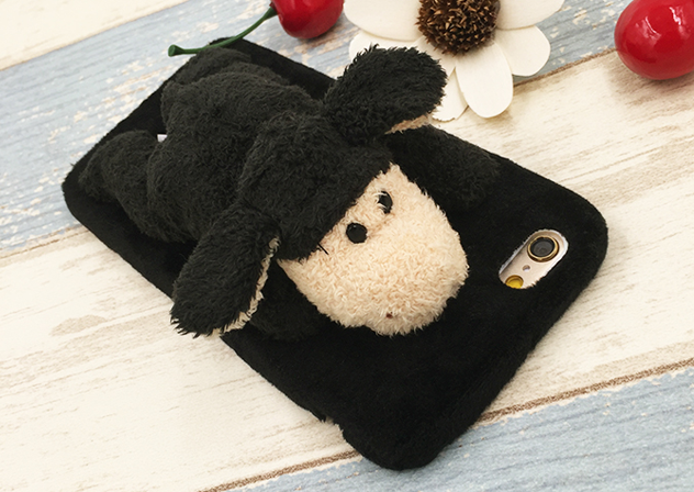 cute plush Animal Stand black sheep iphone6,iphone6s, iphone6plus,iphone6splus cases covers accessories smart phone cases phone skins