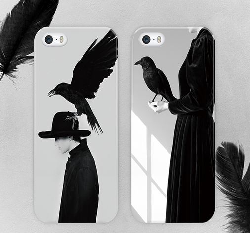 White Bird couple Crow girl Animal simple stylish ideas phone case iphone5,5s,iphone6,6s,iphone6plus,6splus cases covers accessories smart phone cases phone skins