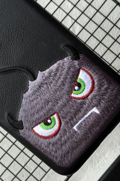 Phone case embroidery Funny devil, for teens awesome cool iphone 6,6s,6plus,6s plus,7,7plus cases covers accessories smartphone cases phone skins