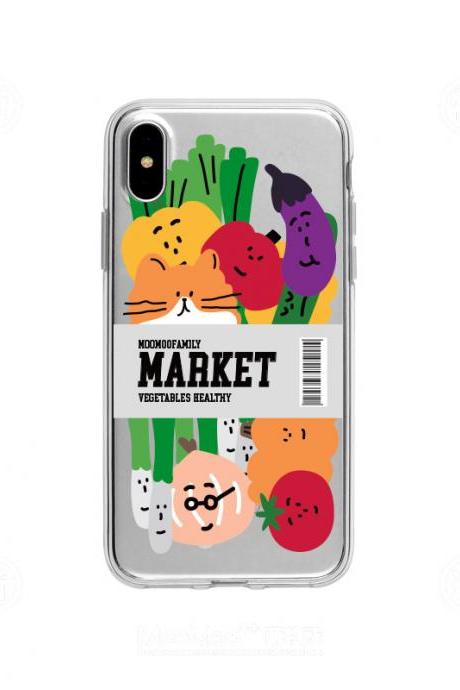 iPhone Case Cute Vegetable Clean For Girls iPhone 7/iPhone 8/iPhone 7 Plus/iPhone 8Plus /iPhone x cases covers accessories smart phone cases phone skins