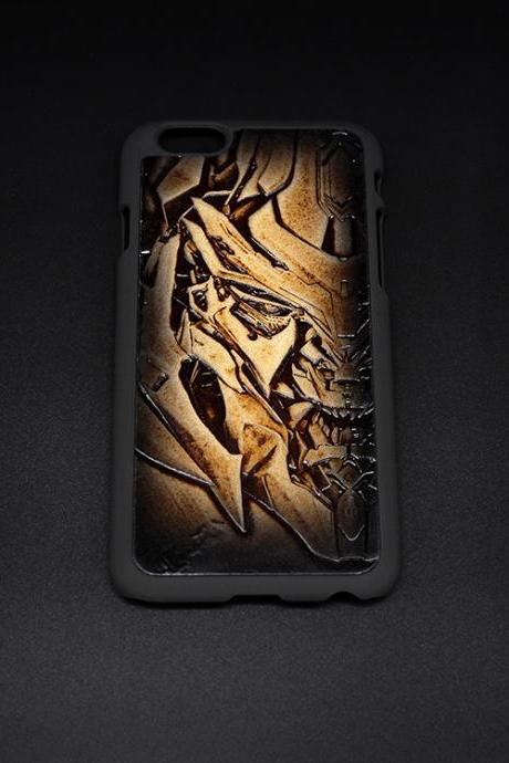 Homepage › Handmade Transformers Decepticons Megatron carved leather plastic phone case iphone custom phone case
